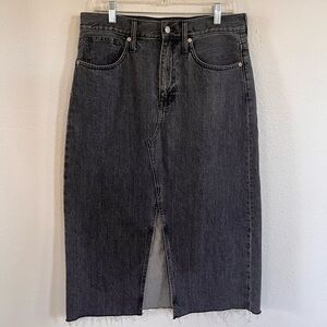 Madewell Rigid Denim 90s Midi Skirt